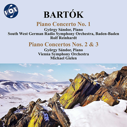 Imagen de apoyo de  BARTÓK, B.: Piano Concertos Nos. 1-3 (Sándor, South West German Radio Symphony, Baden-Baden, Vienna Symphony, R. Reinhardt, Gielen)
