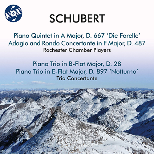 Imagen de apoyo de  SCHUBERT, F.: Trout Quintet / Adagio and Rondo Concertante / Piano Trios, D. 28 and 897 (Rochester Chamber Players, Trio Concertante)