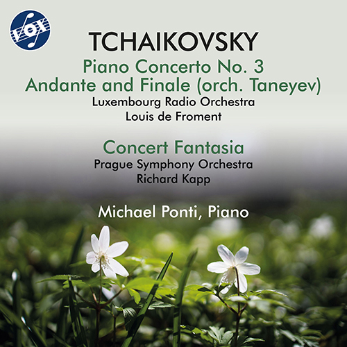Imagen de apoyo de  TCHAIKOVSKY. P.I.: Piano Concerto No. 3 / Andante and Finale / Concert Fantasia (Ponti, Luxembourg Radio Orchestra, Prague Symphony, Froment, Kapp)