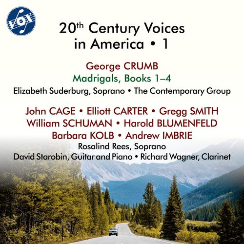 Imagen de apoyo de  Vocal Music - CRUMB, G. / CAGE, J. / CARTER, E. (20th Century Voices in America, Vol. 1) (Rees, Suderburg, Starobin, Contemporary Group)