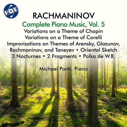 Imagen de apoyo de  RACHMANINOV, S.: Piano Music (Complete), Vol. 5 - Variations on a Theme of Chopin / Variations on a Theme of Corelli / 4 Improvisations (Ponti)