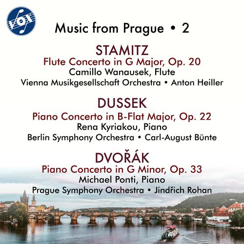 Imagen de apoyo de  Concertos - DUSSEK, J.L. / VANHAL, J.B. / DVORÁK, A. (Music from Prague, Vol. 2) (Wanausek, Kyriakou, Ponti, Bünte, Heiller, Rohan)