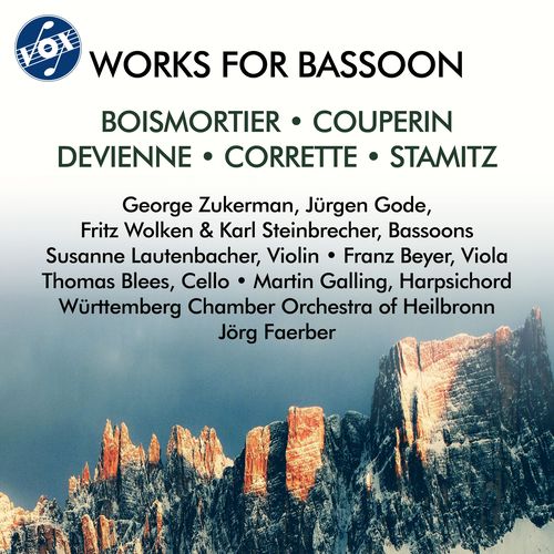 Imagen de apoyo de  Bassoon Concertos - BOISMORTIER, J.B. de / COUPERIN, F. / STAMITZ, C. / DEVIENNE, F. / CORRETTE, M. (G. Zukerman, Gode, Steinbrecher, Wolken, Faerber)