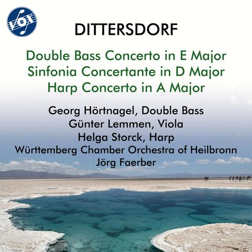 Imagen de apoyo de  DITTERSDORF, C.D. von: Double Bass Concerto No. 2 / Sinfonia Concertante in D Major / Harp Concerto (Lemmen, Hörtnagel, Storck, Faerber)