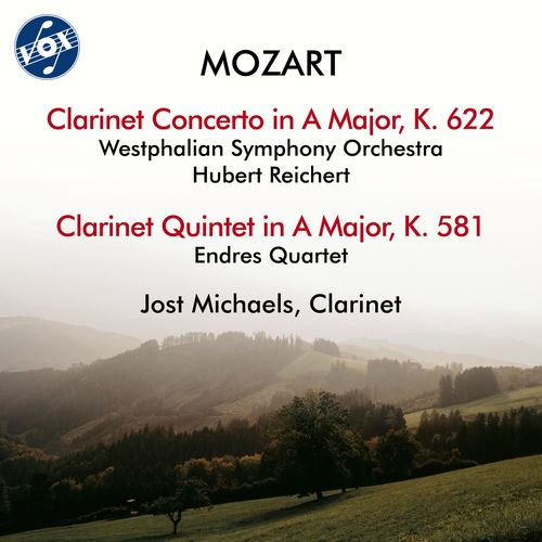 Imagen de apoyo de  MOZART, W.A.: Clarinet Concerto / Clarinet Quintet (J. Michaels, Endres Quartet, Westphalian Symphony, Reichert)