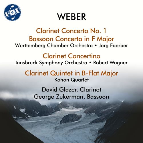 Imagen de apoyo de  WEBER, C.M. von: Clarinet Concerto No. 1 / Clarinet Concertino / Clarinet Quintet / Bassoon Concerto (D. Glazer, G. Zukerman)