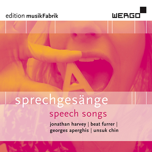 Imagen de apoyo de  HARVEY, J.: Sprechgesang / FURRER, B.: Recitativo / CHIN, Unsuk: Cantatrix Sopranica (Edition MusikFabrik, Vol. 1 - Sprechgesänge) (Rundel, Furrer)