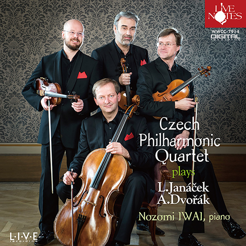 Imagen de apoyo de  JANÁČEK, L.: V mlhách (In the Mists) / DVOŘÁK, A.: String Quartet No. 12, "American" / Piano Quintet, Op. 81 (Nozomi Iwai, Czech Philharmonic Quartet)