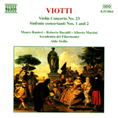 Imagen de apoyo de  VIOTTI: Violin Concerto No. 23 / Sinfonie Concertanti