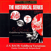 Cover of Goldberg Variations CD (Leonhardt on Harpsicord) by Naxos