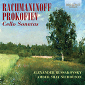 Cover image for Cello Recital: Russakovsky, Alexander - RACHMANINOV, S. / TCHAIKOVSKY, P.I. / GLAZUNOV, A. / PROKOFIEV, S.