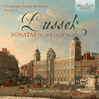 Cover image for DUSSEK, J: Piano Sonatas (Complete), Vol. 1 - Op. 10, Nos. 1-3, Op. 31, No. 2 (Oort)